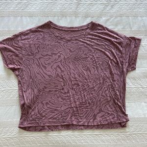 Lululemon Marbled Crop Top